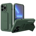Wozinsky Kickstand iPhone 13 Pro Silicone Case - Green