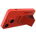 Wozinsky Kickstand iPhone 13 Silicone Case - Red