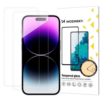 iPhone 17 Pro Wozinsky Super Tough Tempered Glass Screen Protector - 9H - 2 Pcs.