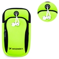 Wozinsky Universal Dual Pocket Sports Armband for Smartphones - Green