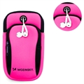 Wozinsky Universal Dual Pocket Sports Armband for Smartphones - Pink