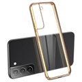 X-Level Electroplated Samsung Galaxy S22 5G Case - Gold / Transparent