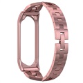 X-Shaped Xiaomi Mi Band 5/6 Strap - 37mm - Rose Gold