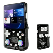 X3 Ultra Retro Handheld Game Console with YouTube, TikTok - Transparent Black