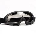 X400 Tactical Motorcycle/Skiing Glasses with Reinforced Lenses - Black