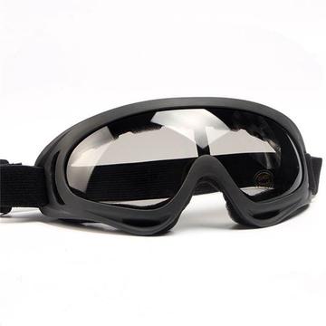 X400 Tactical Motorcycle/Skiing Glasses with Reinforced Lenses - Black