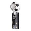 X68 Football Design Cooling Fan with LED Display & Cold Compress Function - 3600mAh - Black