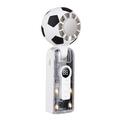 X68 Football Design Cooling Fan with LED Display & Cold Compress Function - 3600mAh - White