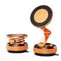 X69ZS Magnetic Car Phone Holder with 360 Rotation - Orange