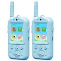 XM301 Dual-Lens Kids Video Walkie Talkie - Blue