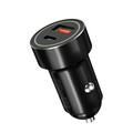 XO CC32 20W Fast Car Charger - PD3.0 USB-C, QC3.0 USB-A