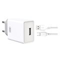 Beline Universal Dual-Port Charger & MicroUSB Cable - Black