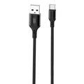 XO NB143 USB to USB-C Charging Cable - 2.4A, 1m - Black