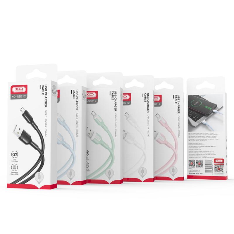 XO NB212 USB to Lightning Cable - 1m/2.1A - White