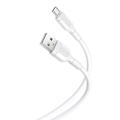 XO NB212 USB to MicroUSB Cable - 1m, 2.1A - White