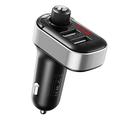 XO TZ08 Smart Bluetooth Car Charger - Black