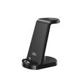 XO WX035 3-In-1 Charging Stand with Lightning connector 15W - Black