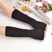 XT-0016 Winter Fingerless Gloves - 30cm - Black