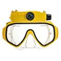 XT191 Diving Mask with 4MP Camera, WiFi - Yellow