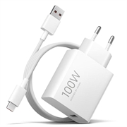 Xiaomi 100W GaN Travel Charger with USB-C Cable MDY-19-ER - White