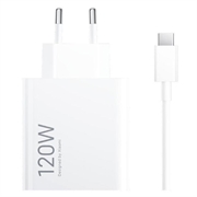 Xiaomi 120W HyperCharge Combo Wall Charger with USB-C Cable MDY-14-EE - White