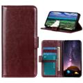 Xiaomi 12T/12T Pro Wallet Case with Magnetic Closure - Brown