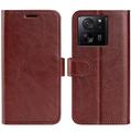 Xiaomi 13T/13T Pro Wallet Case with Magnetic Closure - Brown