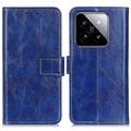 Xiaomi 14 Pro Wallet Case with Magnetic Closure - Blue