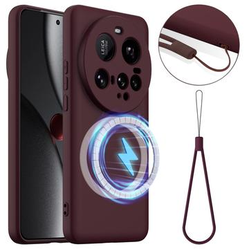 Xiaomi 15 Ultra Liquid Silicone Case - MagSafe Compatible - Wine Red