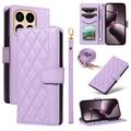 Xiaomi 15T Luxury Quilted Wallet Case - Purple