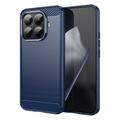 Xiaomi 15T Pro Brushed TPU Case - Carbon Fiber - Blue
