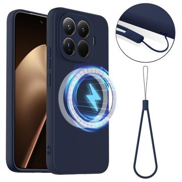 Xiaomi 15T Pro Liquid Silicone Case - MagSafe Compatible - Dark Blue