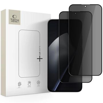 Xiaomi 15T/15T Pro Tech-Protect Glass Spy+ Privacy Tempered Glass Screen Protector - 2 Pcs. - Black