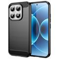 Xiaomi 17 Brushed TPU Case - Carbon Fiber - Black