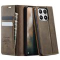 Xiaomi 17 Caseme 033 Calf Texture Wallet Case with RFID Blocking - Coffee