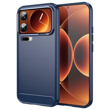 Xiaomi 17 Pro Max Brushed TPU Case - Carbon Fiber