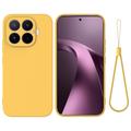 Xiaomi 17T Liquid Silicone Case with Hand Strap - Yellow