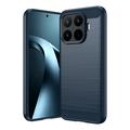 Xiaomi 17T Pro Brushed TPU Case - Carbon Fiber - Blue