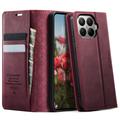 Xiaomi 17T Pro Caseme 033 Calf Texture Wallet Case with RFID Blocking - Red