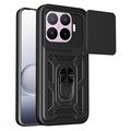 Xiaomi 17T Pro Rotary Ring Hybrid Case with Camera Shield - Black