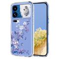 Xiaomi 18 Pro Floral Pattern TPU Case - Purple