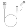 Xiaomi Mi 2-in-1 Micro USB / Type-C Cable - 1m - White