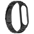 Xiaomi Mi Band 5/6 Stainless Steel Strap - Black