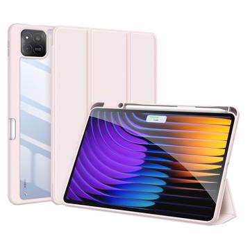 Xiaomi Pad 7/7 Pro Dux Ducis Toby Tri-Fold Smart Folio Case - Light Pink