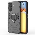 Xiaomi Poco C65/Redmi 13C Hybrid Case with Ring Holder - Black