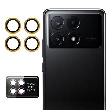 Xiaomi Poco F6 Pro Hat Prince Camera Lens Protector - Gold