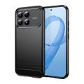 Xiaomi Poco F9 Pro Brushed TPU Case - Carbon Fiber