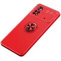 Xiaomi Poco M4 Pro Magnetic Ring Holder Case - Red
