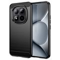 Xiaomi Poco M8 Pro/Redmi Note 15 Pro+ 5G Brushed TPU Case - Carbon Fiber - Black