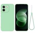 Xiaomi Poco X8 Power Liquid Silicone Case with Hand Strap - Green